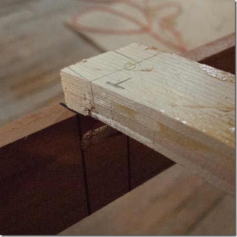 Tenon is marked out