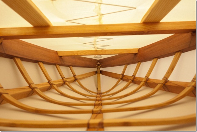My boat, from the inside, fully tensioned